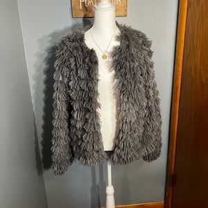 Grey Furry Coverup/Jacket